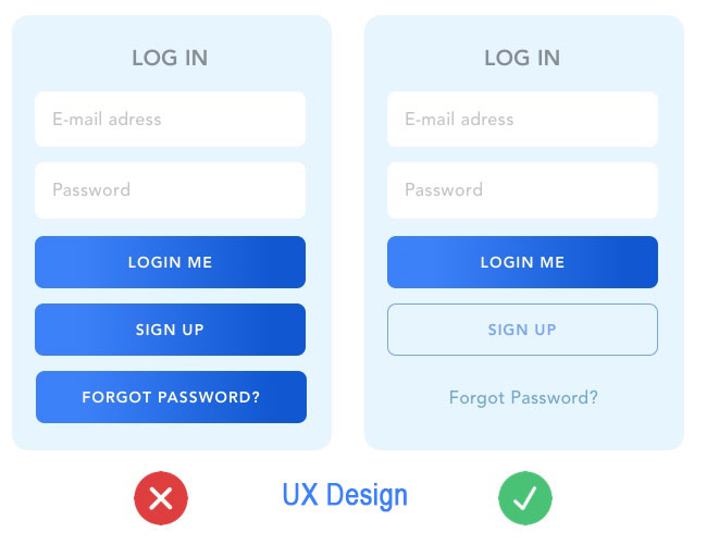 اشتباهات رایج در UX