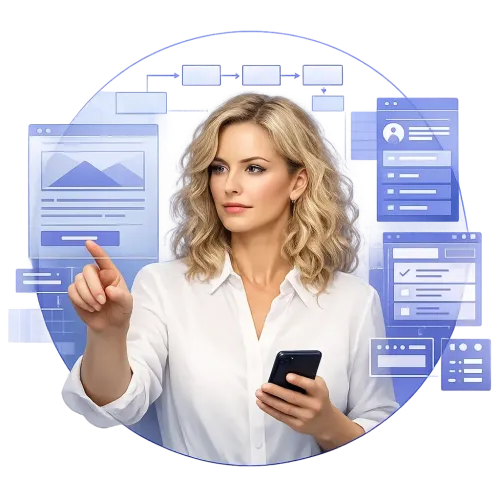 Corporate website structure planning and user experience (UX) design