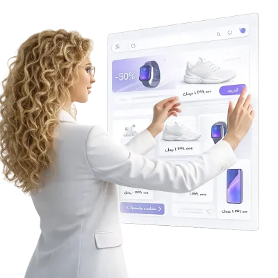Custom UI/UX design for a corporate website